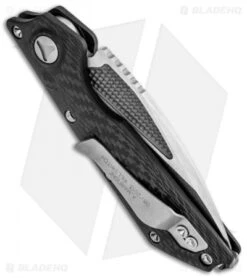 Marfione Custom DOC Killswitch Automatic Knife Carbon Fiber (3.75" Tri Tone) 7 Marfione Custom DOC Killswitch Automatic Knife Carbon Fiber (3.75" Tri Tone) -Blade HQ Shop microtech doc killswitch hand ground tri tone stonewash carbon fiber side