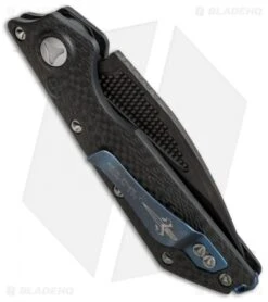 Marfione Custom DOC Killswitch Automatic Knife Carbon Fiber (3.75" DLC Tri-Tone) -Blade HQ Shop microtech doc killswitch tri tone sw elmax cf side cm
