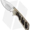 Microtech DOC Flipper Knife Tan Aluminum (3.75" Satin) 153-4TA -Blade HQ Shop microtech doc satin serrated 153 4 tan jm