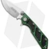 Microtech DOC Flipper Knife Green Aluminum (3.75" Satin Serr) 153-5GR -Blade HQ Shop microtech doc satin serrated 153 5 od jm