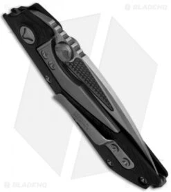 Marfione Strider Custom DOC D/A Automatic Knife LSCF (Tri-Tone Stonewash) 7 Marfione Strider Custom DOC D/A Automatic Knife LSCF (Tri-Tone Stonewash) -Blade HQ Shop microtech docl double action hand ground tri tone stonewash carbon fiber side
