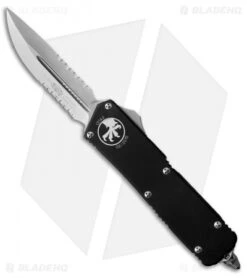 Microtech Scarab Executive D/E-S OTF Automatic Knife (3.5" Satin Serr) 181-11