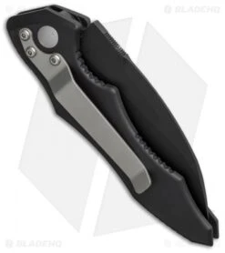 Microtech Kestrel Folding Knife (3" Black Serr) 06/1999 -Blade HQ Shop microtech kestrel auto 06 1999 side cm