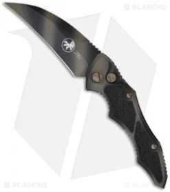 Microtech Tan Camo Kestrel Automatic Knife (3.95" Plain) 131-1TC