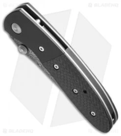 RARE Microtech LCC Custom Damascus D/A Automatic Knife (3.5" Damascus) 087 -Blade HQ Shop microtech lightfoot double action damascus bottom cm