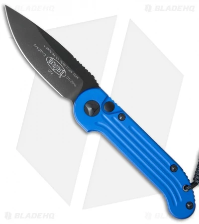 Microtech LUDT Automatic Knife Blue (3.4" Black) 135-1BL 3 Microtech LUDT Automatic Knife Blue (3.4" Black) 135-1BL
