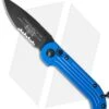 Microtech LUDT Automatic Knife Blue (3.4" Black Serr) 135-2BL -Blade HQ Shop microtech ludt 135 2bl cm 1