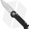 Microtech LUDT Automatic Knife Black (3.4" Satin Serr) 135-5 -Blade HQ Shop microtech ludt black serr 135 5 BHQ 10842 jr