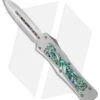 Marfione Custom Troodon OTF D/E Knife SS/Abalone (3" Mirror Polish) -Blade HQ Shop microtech mck ss troodon de abalone cm