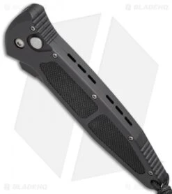 Microtech Mini Socom Tanto Automatic Knife (3.25" Black Serr) 03/1999 -Blade HQ Shop microtech mini socom auto 03 1999 bottom cm