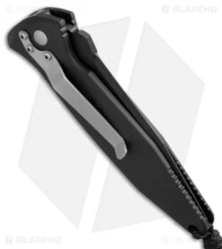 Microtech Mini Socom Automatic Knife (3.25" Black) 2/99 Rare -Blade HQ Shop microtech mini socom auto black clip point side