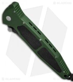 Microtech Mini Socom Manual Knife Green Aluminum (3.25" Black Serr) 12/1998 -Blade HQ Shop microtech mini socom manual green 12 1998 bottom cm