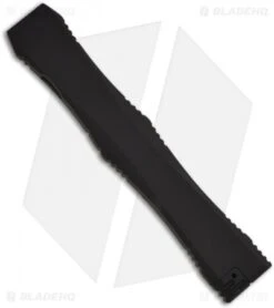 Microtech Custom Nemesis IV OTF Knife Automatic Dagger Blade (Damascus) 11/2010 -Blade HQ Shop microtech nemesis iv 11 2010 back