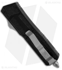 Microtech QD Scarab D/E-S OTF Automatic Knife (3.5" Bead Blast Serr) 180-8 -Blade HQ Shop microtech qd scarab black 180 1 side jm 2