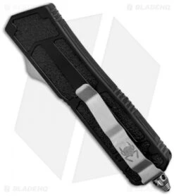 Microtech QD Scarab T/E OTF Automatic Knife (3.5" Stonewash Serr) 179-11 -Blade HQ Shop microtech qd scarab se 178 side