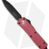Microtech Scarab OTF Knife Pink Executive Dagger (3.5 " Black PLN) 109-1PL -Blade HQ Shop microtech scarab executive de pink black 109 1pi