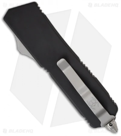 Microtech Scarab Executive OTF Knife Auto Tanto (3.5" Stonewash Serr) 108-11 4 Microtech Scarab Executive OTF Knife Auto Tanto (3.5" Stonewash Serr) 108-11 - Image 2