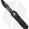 Microtech Scarab Executive OTF S/E Automatic Knife (3.5" Black Serr) 107-2 -Blade HQ Shop microtech scarab se executive black ser 107 2