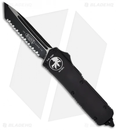 Microtech Scarab Executive Tactical OTF Tanto Knife (3.5" Black Serr) 108-3T 3 Microtech Scarab Executive Tactical OTF Tanto Knife (3.5" Black Serr) 108-3T