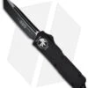 Microtech Scarab Executive Tactical OTF Tanto Knife (3.5" Black Plain) 108-1T -Blade HQ Shop microtech scarab te black tactical 108 1t
