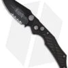 Microtech Select Fire Dual Action Automatic Knife (3.5" Black Serr) 128-2 -Blade HQ Shop microtech select fire da black serr 128 2