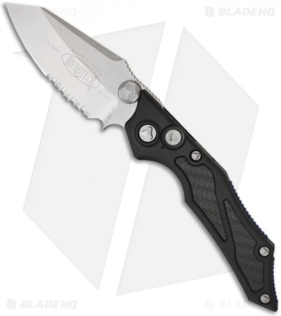 Microtech Select Fire Dual Action Automatic Knife (3.5" Stonewash Serr) 128-11 3 Microtech Select Fire Dual Action Automatic Knife (3.5" Stonewash Serr) 128-11
