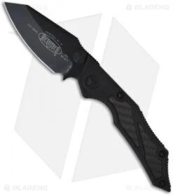 Microtech Tactical Select Fire Knife Manual Folder (3.5" Black Plain) 129-1T