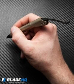 Marfione Custom Microtech Siphon II Bronzed Aluminum Pen + LSCF Lever -Blade HQ Shop microtech siphon II bronzed aluminum pen lscf hand cm