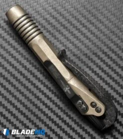 Marfione Custom Microtech Siphon II Bronzed Aluminum Pen + LSCF Lever -Blade HQ Shop microtech siphon II bronzed aluminum pen lscf side cm