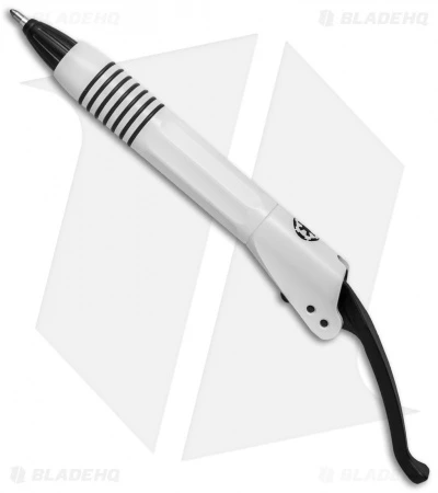 Microtech Siphon II Storm Trooper Pen - White W/ Black Clip 3 Microtech Siphon II Storm Trooper Pen - White W/ Black Clip