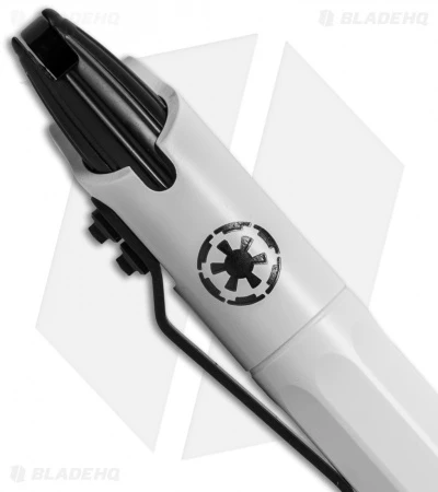 Microtech Siphon II Storm Trooper Pen - White W/ Black Clip 4 Microtech Siphon II Storm Trooper Pen - White W/ Black Clip - Image 2
