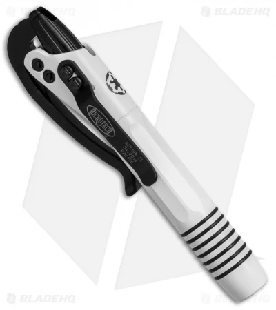 Microtech Siphon II Storm Trooper Pen - White W/ Black Clip 5 Microtech Siphon II Storm Trooper Pen - White W/ Black Clip - Image 3