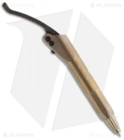 Microtech Marfione Custom Bronzed Titanium Siphon Pen W/ Lightning Strike CF