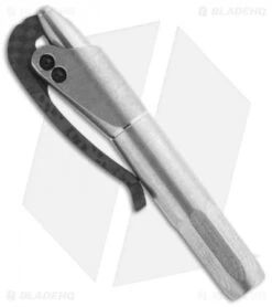 Microtech Marfione Custom Distressed Titanium Siphon Pen W/ Carbon Fiber 5 Microtech Marfione Custom Distressed Titanium Siphon Pen W/ Carbon Fiber -Blade HQ Shop microtech siphon distressed titanium carbon fiber side 2