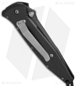 Microtech Socom M/A Folding Knife (4" Black Serr) 06/1998 -Blade HQ Shop microtech socom black 06 1998 side cm