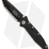 Microtech Socom Delta Tanto Folding Knife G-10 (4" Black Full Serr) 163-3