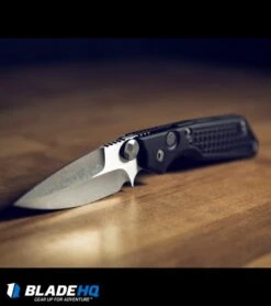 Marfione / Strider Custom MSG-2 Dual-Action Knife Black (3.5" Stonewash) II -Blade HQ Shop microtech strider custom msg 2 stonewash BHQ 52206 dl