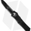 Microtech Troodon Tanto OTF Automatic Knife Tactical (3.05" Black Serr) 140-2T -Blade HQ Shop microtech troodon 140 2dlc cm