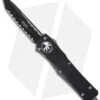 Microtech Troodon Tanto OTF Automatic Knife (3" Black Full Serr) 140-3 -Blade HQ Shop microtech troodon 140 3 cm