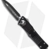 Microtech Combat Troodon D/E OTF Automatic Knife (3.8" Black) 142-1 -Blade HQ Shop microtech troodon 142 1 cm