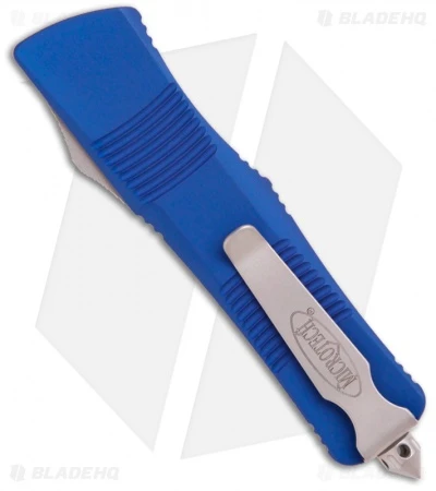Microtech Blue Troodon S/E OTF Automatic Knife (3" Bead Blast Plain) 139-7BL 4 Microtech Blue Troodon S/E OTF Automatic Knife (3" Bead Blast Plain) 139-7BL - Image 2