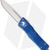 Microtech Blue Troodon S/E OTF Automatic Knife (3" Bead Blast Serr) 139-8BL -Blade HQ Shop microtech troodon se blue bead blast serr 139 8bl