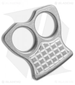 Microtech Marfione Two-Finger Knuckle Paperweight (Distressed Titanium)