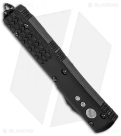 Microtech Ultratech Jedi Knight OTF Knife (3.4" Blue) -Blade HQ Shop microtech ultratech blue standard jedi 122 1 jk bottom cm