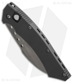 Microtech Hawk Automatic Knife (4" Black Serr) 06/2002 -Blade HQ Shop microtech used hawk black serr 06 2002 bottom cm