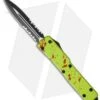 Microtech UTX-70 D/A OTF D/E Automatic Knife Zombie (2.4" Black Serr) 147-2Z -Blade HQ Shop microtech utx 70 147 2 z bhq 36251 cm