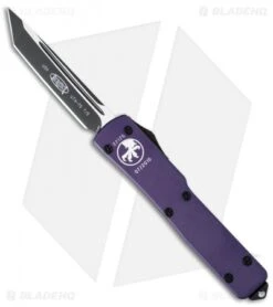 Microtech UTX-70 Tanto D/A OTF Automatic Knife Purple (2.4" Black) 149-1PU