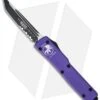 Microtech UTX-70 Tanto OTF Automatic Knife Purple (2.4" Black Serr) 149-2PU -Blade HQ Shop microtech utx 70 149 2 pu bhq 36237 cm