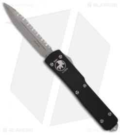 Microtech UTX-70 OTF Knife D/E Dagger Blade (2.45" Bead Blast Full Serr) 147-9
