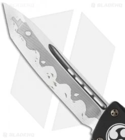 Microtech Troodon Tanto OTF Automatic Knife (3" Simulated Hamon) -Blade HQ Shop microtech utx 70 hamon 3 cm